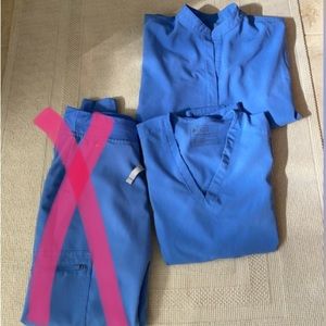 FIGS Ceil blue scrubs XS